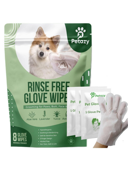 Toallitas para Perros Petazy 8 Unidades Aroma Lavanda