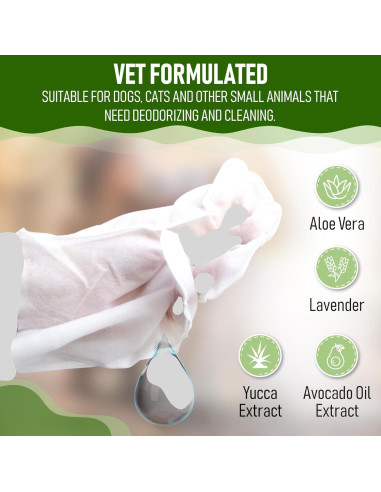 Toallitas para Perros Petazy 8 Unidades Aroma Lavanda