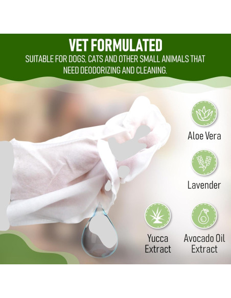 Toallitas para Perros Petazy 8 Unidades Aroma Lavanda