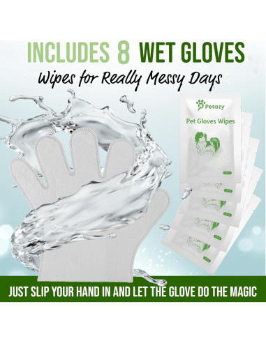 Toallitas para Perros Petazy 8 Unidades Aroma Lavanda