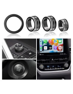 Cubierta de Perilla de Aire Acondicionado MOCHENT para Toyota Corolla 2020-2025 - 4 Pcs