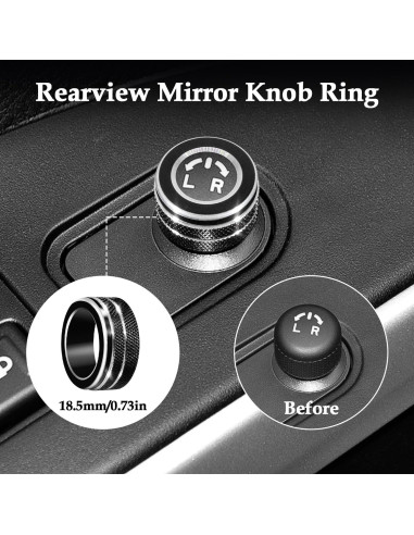 Cubierta de Perilla de Aire Acondicionado MOCHENT para Toyota Corolla 2020-2025 - 4 Pcs