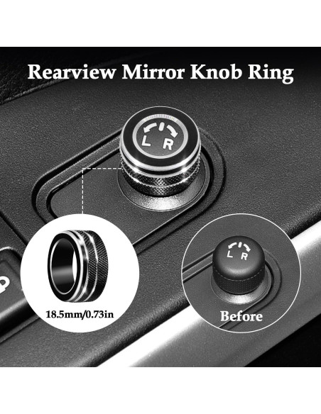 Cubierta de Perilla de Aire Acondicionado MOCHENT para Toyota Corolla 2020-2025 - 4 Pcs