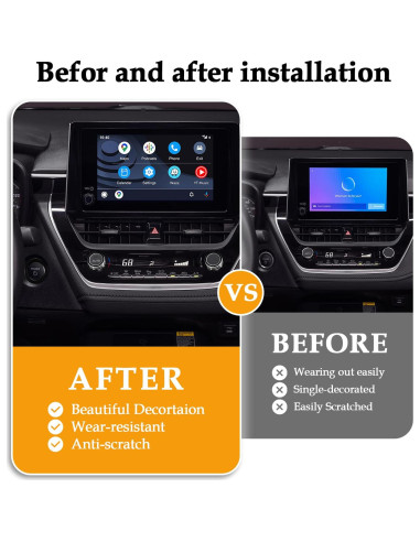 Cubierta de Perilla de Aire Acondicionado MOCHENT para Toyota Corolla 2020-2025 - 4 Pcs