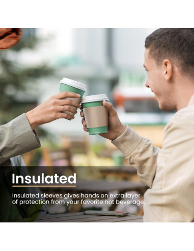 Mangas de papel kraft Homelance 100 Pcs para vasos 12-24oz