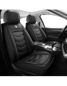 Fundas de Asiento para Toyota Yaris 2007-2020 Wertigen, Cuero Impermeable 2