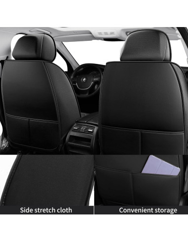 Fundas de Asiento para Toyota Yaris 2007-2020 Wertigen, Cuero Impermeable