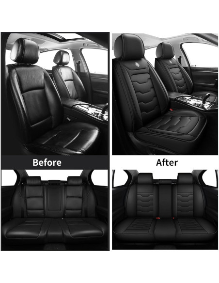 Fundas de Asiento para Toyota Yaris 2007-2020 Wertigen, Cuero Impermeable