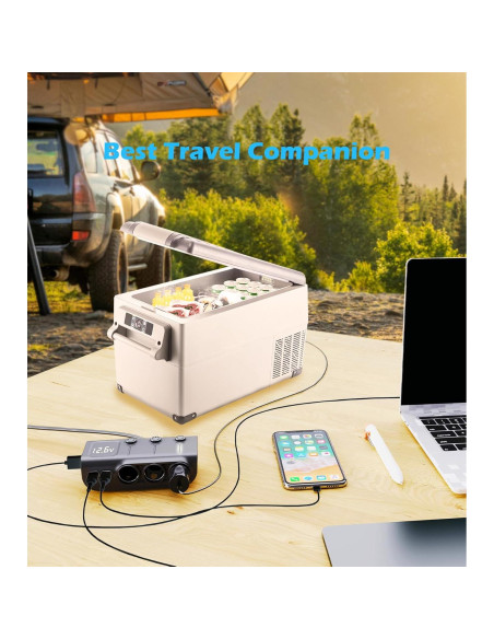 Divisor de Encendedor de Cigarrillos 8 en 1 LIHAN 120W USB