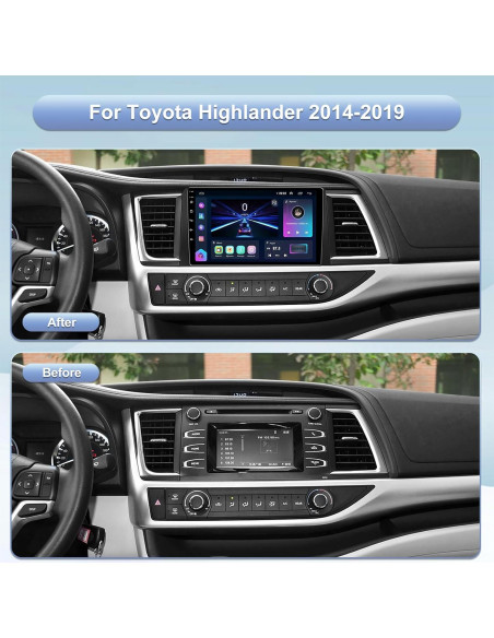 Estéreo de Coche TopWeb para Toyota Highlander 2014-2019 10"