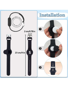 Pulsera AirTag Impermeable Tyanuzz para Niños con Iniciales 2