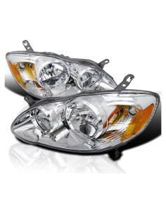 Faros de Lente Clara Spec-D Tuning para Toyota Corolla 2003-2008