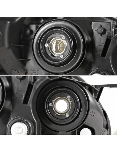 Faros de Lente Clara Spec-D Tuning para Toyota Corolla 2003-2008