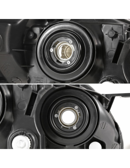 Faros de Lente Clara Spec-D Tuning para Toyota Corolla 2003-2008