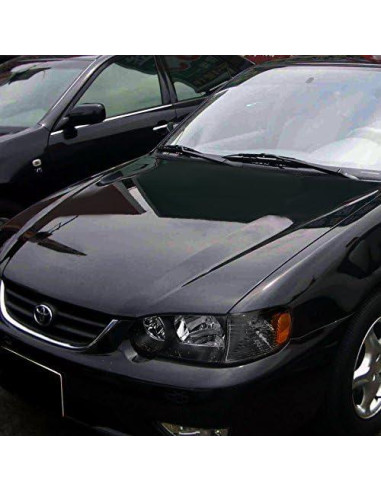 Faros de Carrocería Negra Spec-D para Toyota Corolla 2001-2002