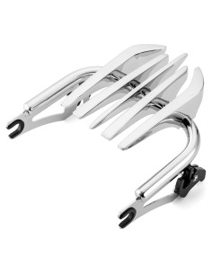Soporte de Equipaje Mofun Cromo Invisible para Harley 2009-2024