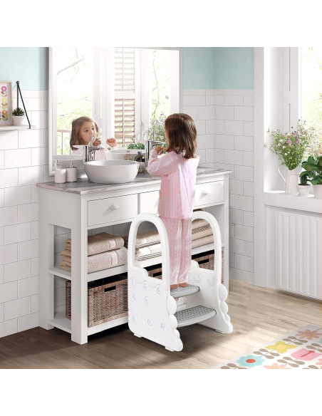 Escalera de Plástico RONIPIC 2 Pasos Antideslizante para Niños