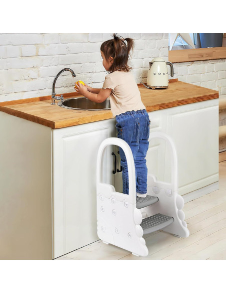 Escalera de Plástico RONIPIC 2 Pasos Antideslizante para Niños