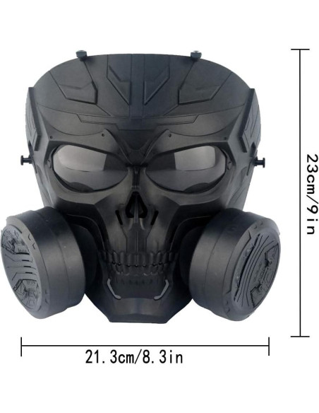 Máscara de Gas Táctica PuddingStation MM04-001 para Airsoft