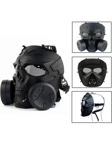 Máscara de Gas Táctica PuddingStation MM04-001 para Airsoft