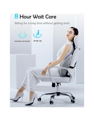 Almohada de Soporte Lumbar Cozary Espuma de Memoria Ajustable