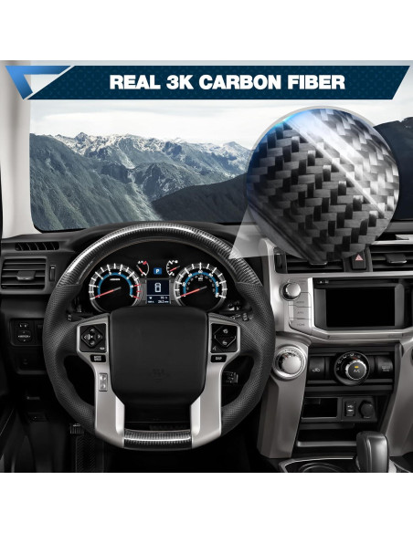 Volante de Fibra de Carbono POFENZE para Toyota 4Runner 2014-2024