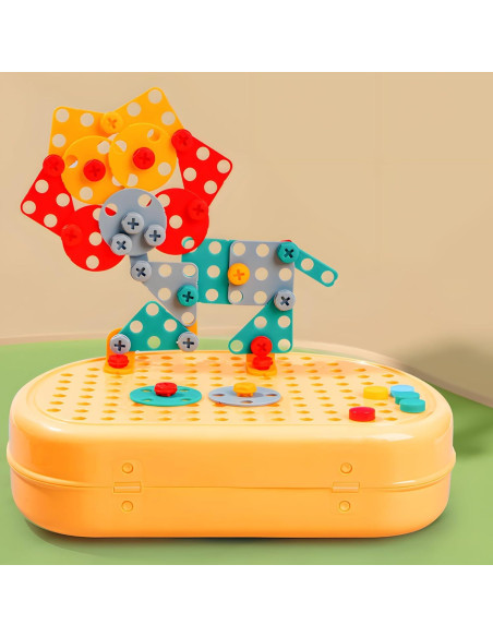 Caja de Herramientas de Juguete TCARAIWEN para Niños 3-4 Años