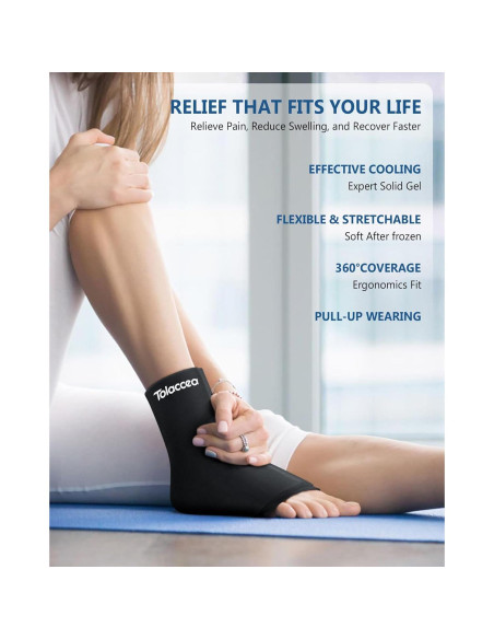 Funda de Hielo para Tobillo y Pie Tolaccea - Terapia Fría y Caliente