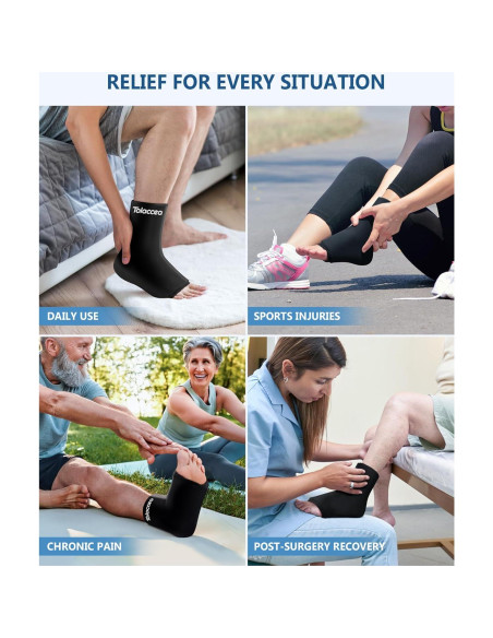 Funda de Hielo para Tobillo y Pie Tolaccea - Terapia Fría y Caliente