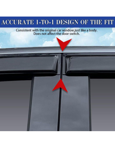 Deflectores de Viento para Ventanas Ford Ranger 2019-2023