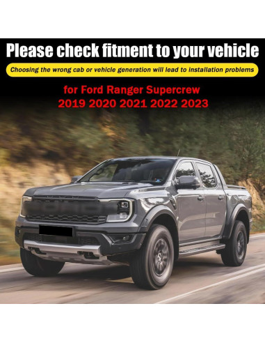 Deflectores de Viento para Ventanas Ford Ranger 2019-2023