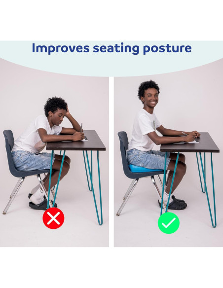 Cojín Inflable Lean N Learn Diversión y Función 33x33cm Azul