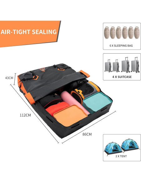 Bolsa de Carga para Techo de Auto JOJOY LUX 15 Pies Cúbicos