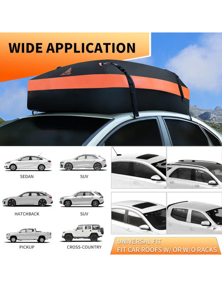 Bolsa de Carga para Techo de Auto JOJOY LUX 15 Pies Cúbicos