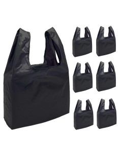 6 Bolsas de Compras Reutilizables Plegables LKEX - Impermeables