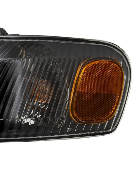 Faros de Alojamiento Negro Spec-D Tuning para Toyota Corolla 1998-2000