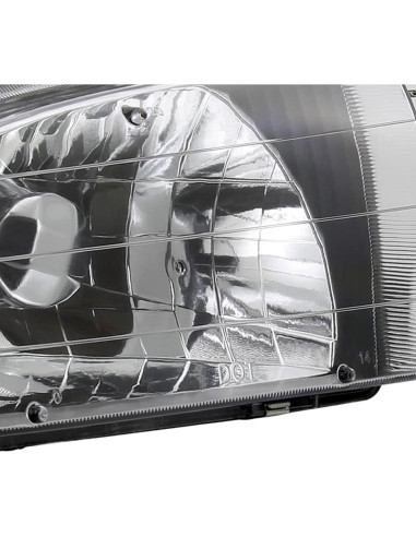 Faros de Alojamiento Negro Spec-D Tuning para Toyota Corolla 1998-2000