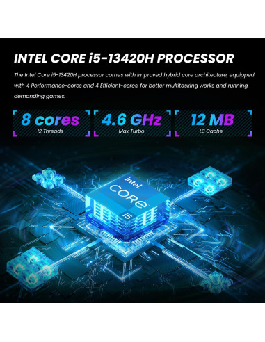 MSI Portátil de Juegos B13VF 15.6" FHD 144Hz, Intel i5, 16GB RAM, 1TB SSD