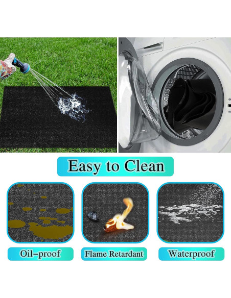 Alfombrilla Protectora para Parrilla UBeesize 91x76 cm Ignífuga