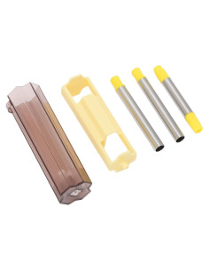 Pajitas Reutilizables Oumefar de Acero Inoxidable y Silicona 3 Pcs