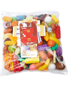 Set de Comida de Juguete Amazon Basics 150 Piezas Multicolor 2