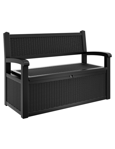 Banco de Almacenamiento YITAHOME 70 Galones Negro Impermeable