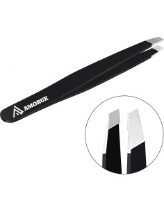 Pinzas para Cejas Amorux de Acero Inoxidable - 10 cm 2