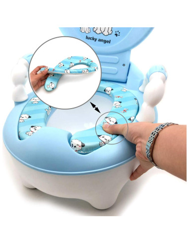 Asiento de Entrenamiento para Baño XKMT Oso Azul Ergonomico