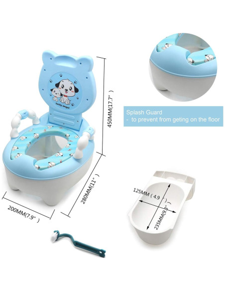 Asiento de Entrenamiento para Baño XKMT Oso Azul Ergonomico