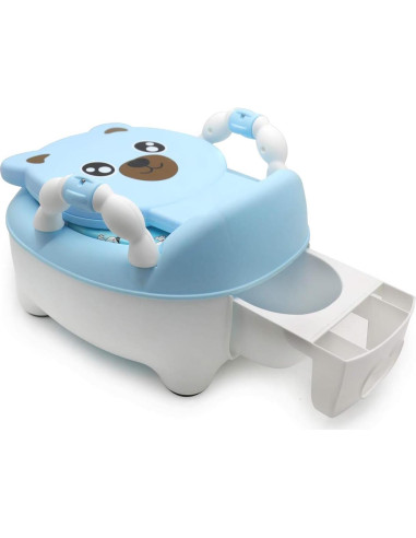 Asiento de Entrenamiento para Baño XKMT Oso Azul Ergonomico