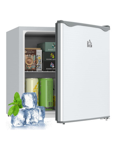 Congelador Vertical Compacto HOMCOM 1.1 Pies Cúbicos Gris