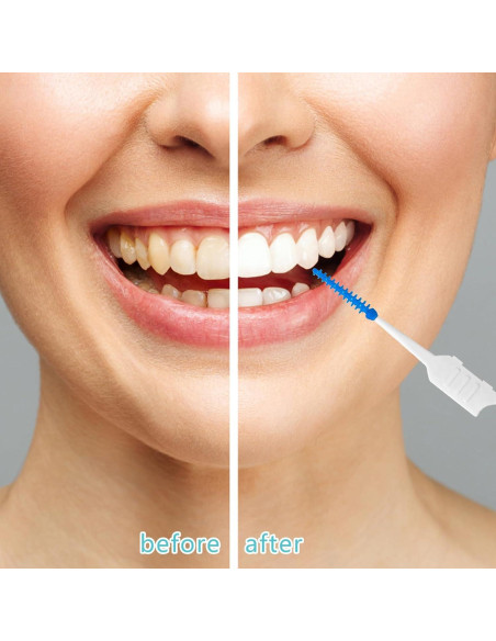 250 Palillos de Hilo Dental Lanjue Azul y Verde con Estuche