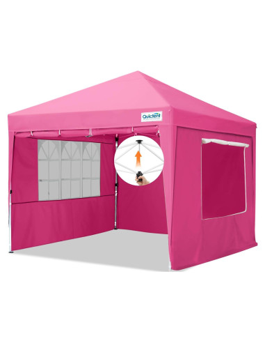Carpa Pérgola Quictent 3.05m x 3.05m Rosa Impermeable