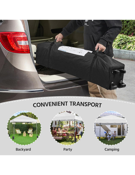Carpa Plegable 10x10 Yaheetech Blanca con Protección UV